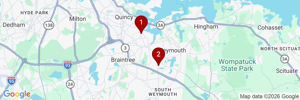 Map showing facility locations
