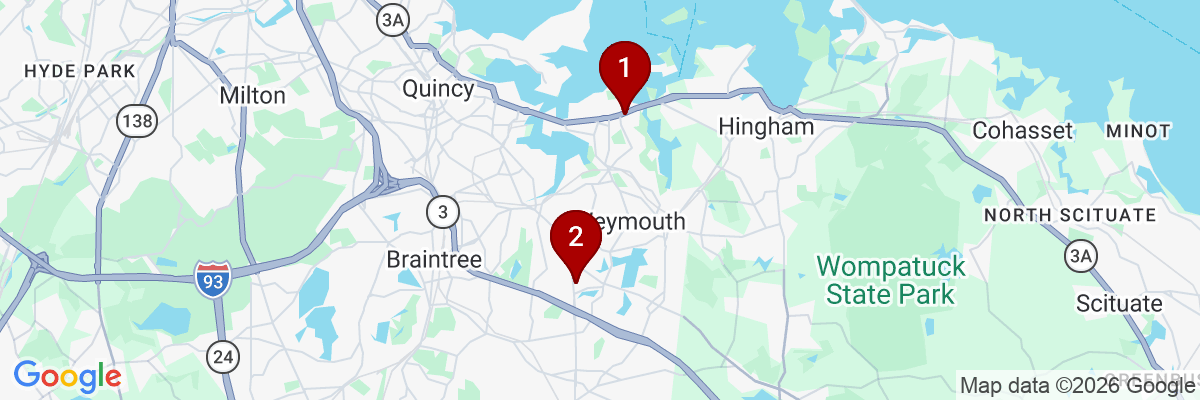 Map showing facility locations